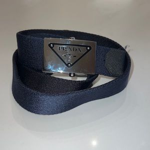 PRADA reversible belt “black & blue”